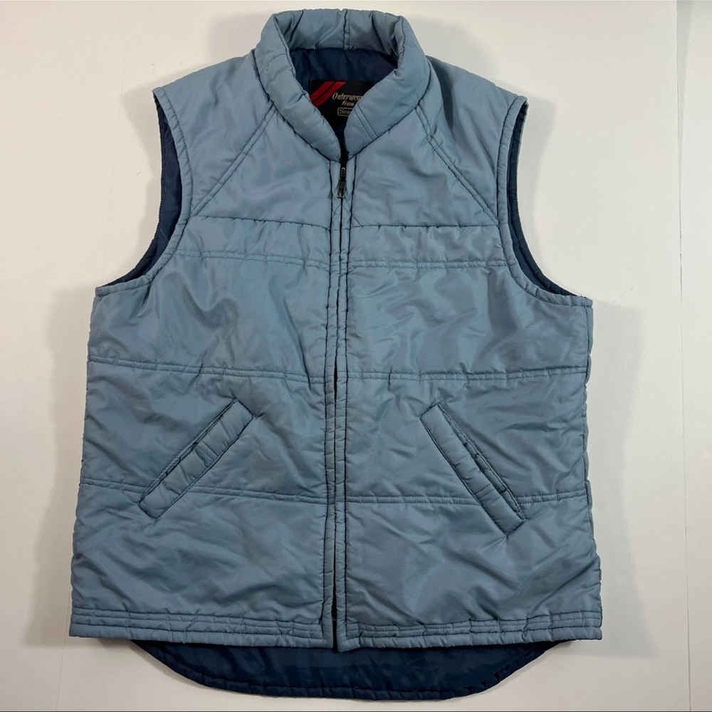 Vintage Sears The Men's Store Outerwear Blue Puffer Vest size M